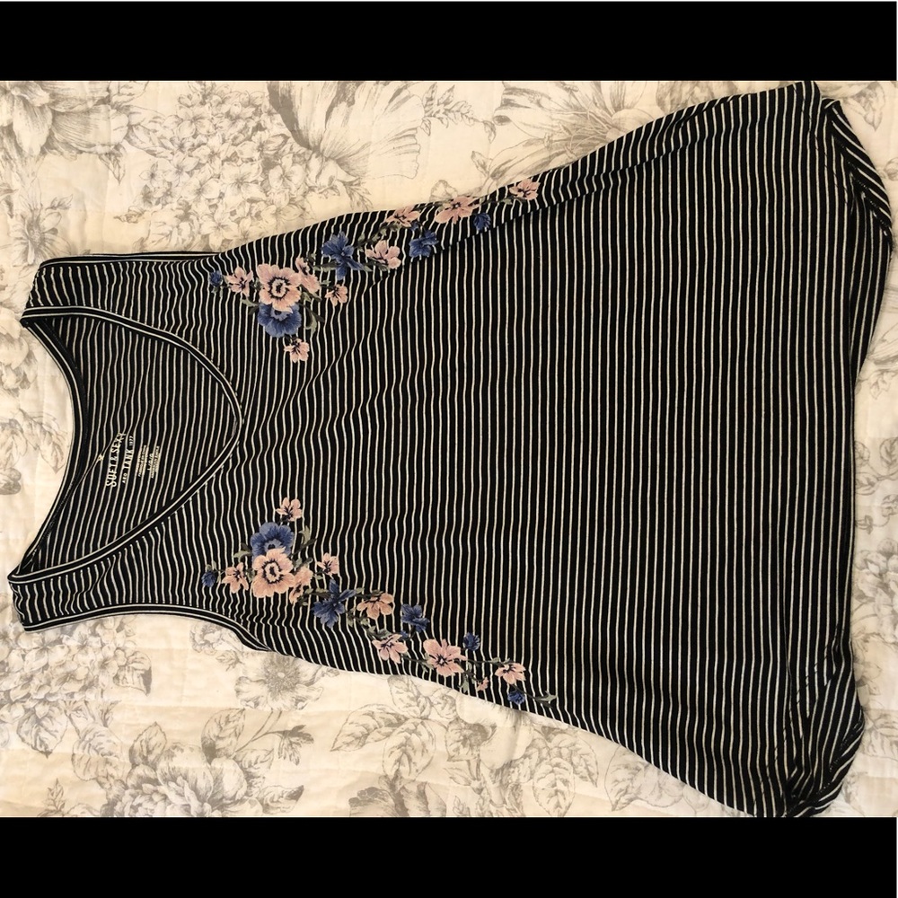 AE striped soft&sexy tank top